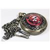 Image 1 : NEW SKULL/DRAGON PREMIUM POCKET WATCH WITH CHAIN