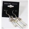 Image 1 : STERLING SILVER QUARTZ PENDANT AND EARRING SET