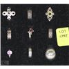 Image 1 : TRAY WITH ASSORTED STERLING SILVER RINGS