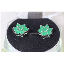 #23-NATURAL EMERALD EARRINGS