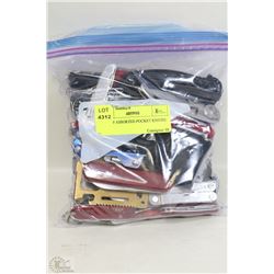 BAG OF ASSORTED POCKET KNIVES