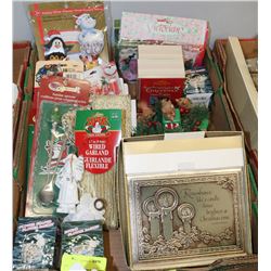 FLAT OF CHRISTMAS ITEMS