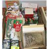 Image 1 : FLAT OF CHRISTMAS ITEMS