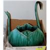 Image 1 : 3 PCS OF BLUE MOUNTAIN POTTERY INCL 2 LARGE SWANS