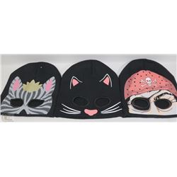 3PACK HALLOWEEN GLOW IN THE DARK TOQUES