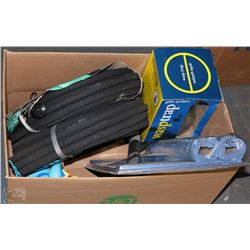 GARDEN BOX WITH 2 NEW IRRIGATION SOAKER HOSES ,