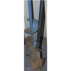 ICE AUGER AND POST HOLE DIGGER