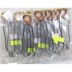 4 PACKS OF 6PCS PEWTER NECKLACES