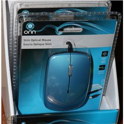 BOX OF 2 WIRED OPTICAL COMPUTER MICE