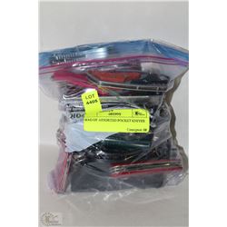 BAG OF ASSORTED POCKET KNIVES