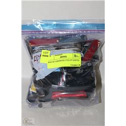 BAG OF ASSORTED POCKET KNIVES