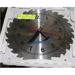 MASTERCRAFT METAL SAW BLADE CLOCK (NEW)