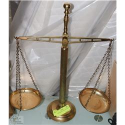 VINTAGE BRASS SCALE  OF JUSTICE
