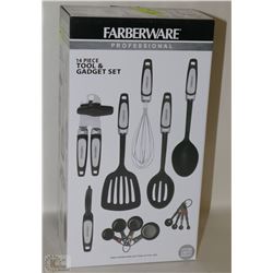 NEW FARBERWARE 14PC KITCHEN TOOL & GADGET SET