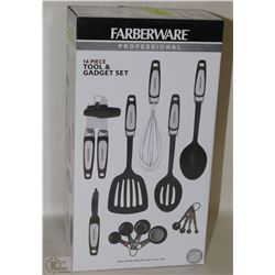 NEW FARBERWARE 14PC KITCHEN TOOL & GADGET SET