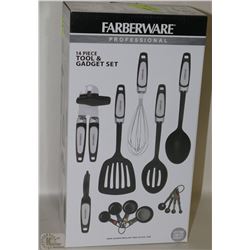 NEW FARBERWARE 14PC KITCHEN TOOL & GADGET SET