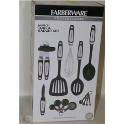 NEW FARBERWARE 14PC KITCHEN TOOL & GADGET SET