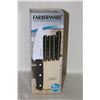 Image 1 : NEW FARBERWARE 6PC KNIFE SET IN BLOCK