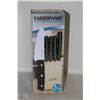 Image 1 : NEW FARBERWARE 6PC KNIFE SET IN BLOCK