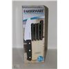 Image 1 : NEW FARBERWARE 6PC KNIFE SET IN BLOCK