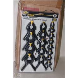 CASE OF FOUR  17PC SPRING CLAMP SETS