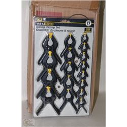 CASE OF FOUR 17PC SPRING CLAMP SETS