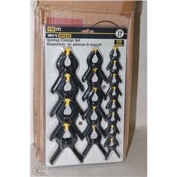 CASE OF FOUR 17PC SPRING CLAMP SETS