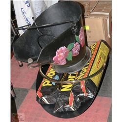 METAL FIRE PLACE SET LOG RACK AND COAL CADDY