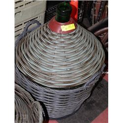 54L WINE CARBOY BOTTLE AND BASKET