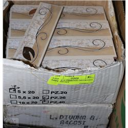 LOT OF 45 LINEAR FEET DECORATIVE BORDER TILE