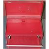 Image 1 : METAL TOOLBOX WITH PULL OUT DRAWER AND