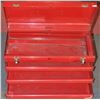 Image 1 : HEAVY DUTY METAL TOOL BOX WITH THREE DRAWERS