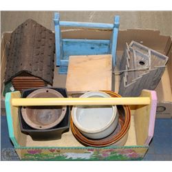 OUTDOOR GARDEN COLLECTION INCL BIRD HOUSES