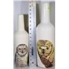 Image 1 : SET OF OWL DECANTERS 17"X12" AND 15"X12