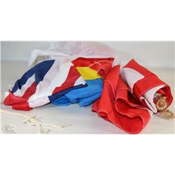 BAG OF ASSORTED FLAGS INC SWEDEN, SWISS, BRITISH &