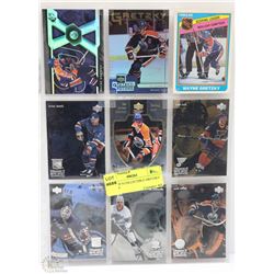 SHEET OF 9 COLLECTIBLE GRETZKY HOCKEY