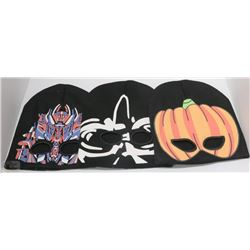 3 PACK OF GLOW IN THE DARK HALLOWEEN TOQUES