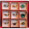 Image 1 : LOT OF 9 MEN'S FASHION RINGS