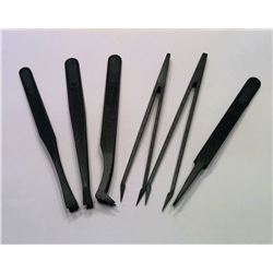 SET OF 6 ALL PURPOSE PRECISION TWEEZERS