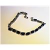 Image 1 : OVAL BLUE SAPPHIRE CRYSTAL TENNIS BRACELET