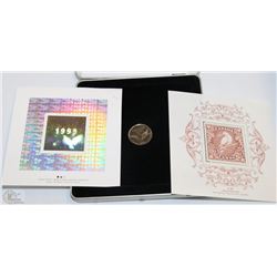 RCM 2000 TWENTY-FIVE CENT PIECE WITH 3 STAMPS