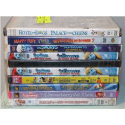 BUNDLE OF 10 CHILDREN'S DVD MOVIES