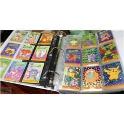 ALBUM OF 155 RARE VINTAGE POKEMON TRADING CARDS