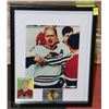 Image 1 : BOBBY HULL SIGNED CHICAGO BLACKHAWKS FRAMED PHOTO