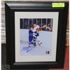 Image 1 : BOBBY BAUN SIGNED TORONTO MAPLE LEAFS FRAMED PHOTO