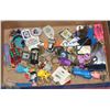 Image 1 : LARGE COLLECTION OF KEYCHAINS INCL RUBICS CUBE ,