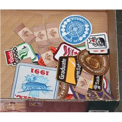 BADGE COLLECTION INCL MILITARY,FIRE ARM , ALCOHOL