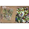 Image 1 : VINTAGE MARBLES -ALL SIZES AND COLORS (4 BAGS)