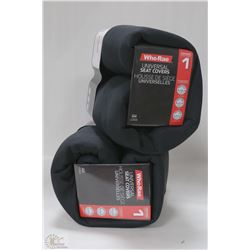 CASE OF BLACK RUGGED UNIVERSAL BENCH SEAT COVERS