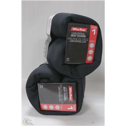 CASE OF BLACK RUGGED UNIVERSAL BENCH SEAT COVERS